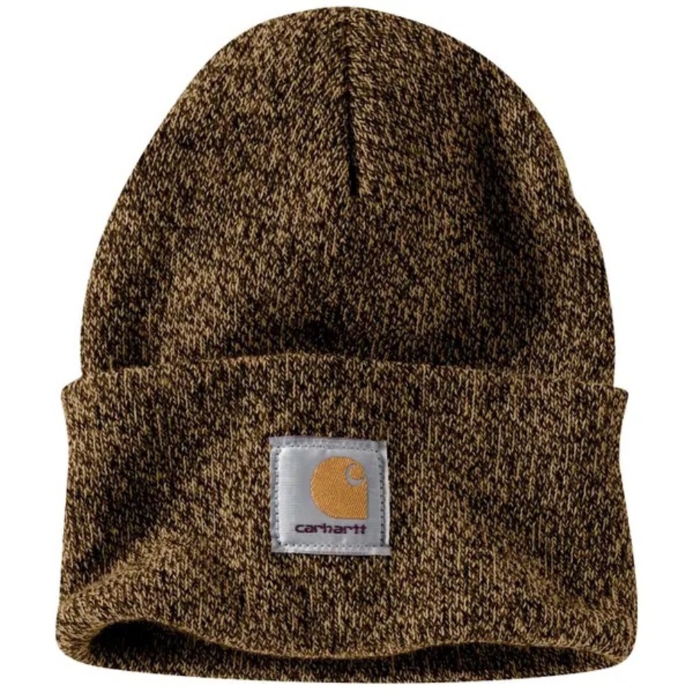 ⭐️CARHARTT BRWN &. BLACK hat CAP beanie …NEW - Picture 1 of 7